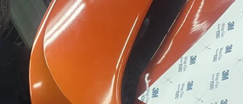 Professional wrap installation detail
